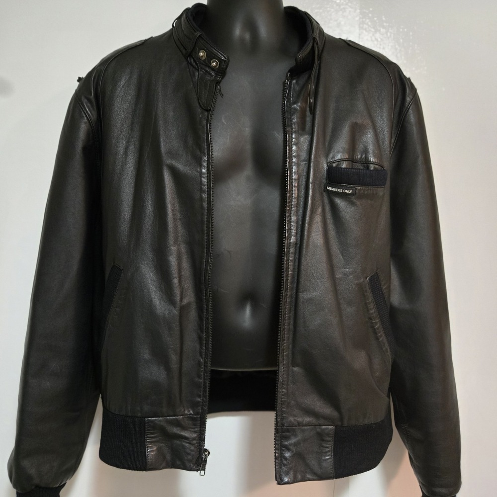 Members Only Black Bomber Jacket